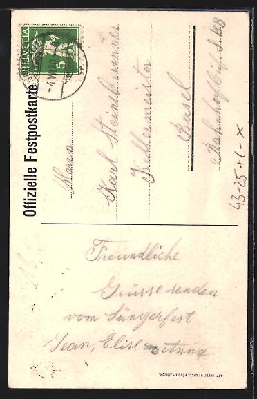 Ansichtskarten: Bischofszell, Stadttor, thurg. Kantonals – Gebraucht aus Berlin von bartko-reher 1