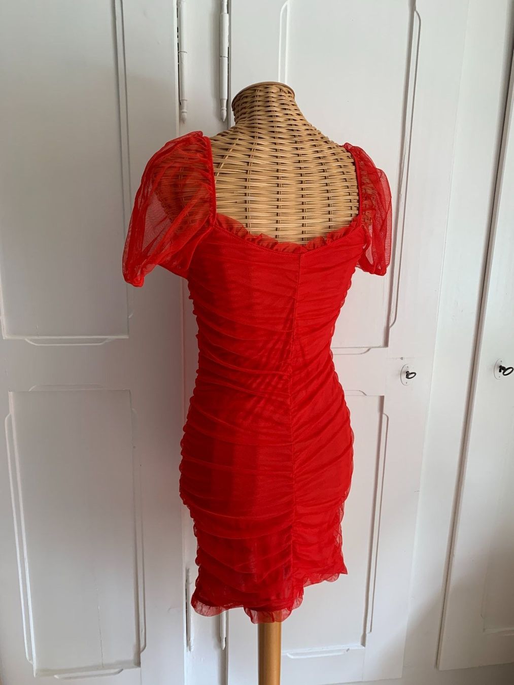 Kleider: Chiffon Cocktailkleid rot - XS – Gebraucht aus Zürich von Diazaio 2