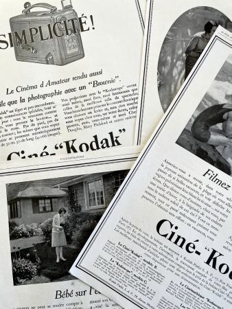 Kodak - 4 alte Werbungen / Anciennes publicités 1928/29