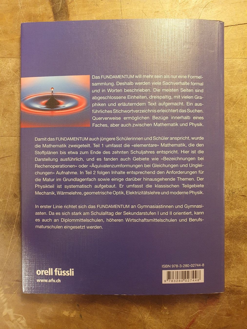 Libri: Fundamentum Mathematik und Physik - Formeln, Begriffe, Tabel – Usato da Zürich venduto da loosebone 9