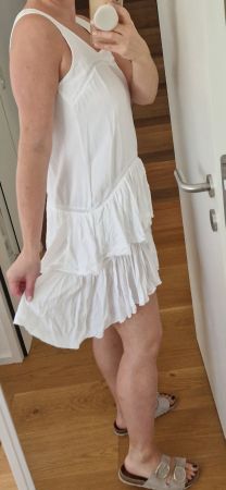 Vero Moda Kleid Baumwolle Weiss Gr. M