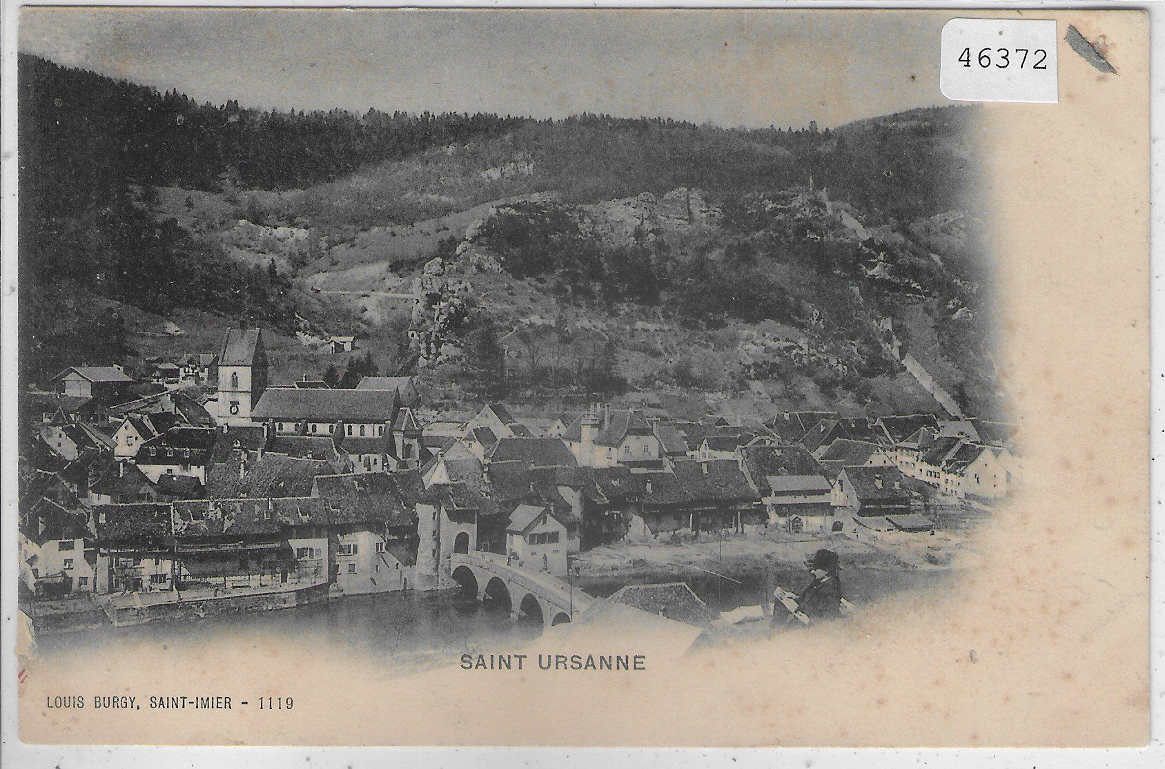 Cartoline postali: Saint Ursanne - Vue generale – Usato da Ettingen venduto da Kartenplanet