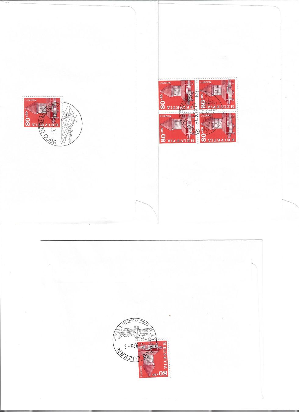 Alle Briefmarken: lettres divers – Gebraucht aus Delemont von toutdubon11 5