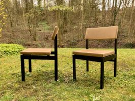 SALE: 2 midcentury Design Stühle von Willy Guhl für Dietiker