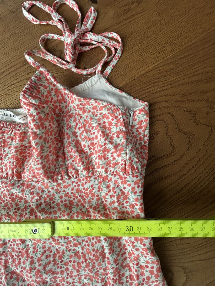 Vestiti: Luftiges Kleid, Blumenmuster, orange – Usato da Bern venduto da rakuten73 5