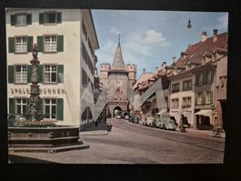 Grosse Postkarte  Spalentor BASEL 14,5 x 21 cm ca. 1960