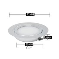 **LETZTE CHANCE** LED Einbauleuchten 12 V - 3 W - 4000 K