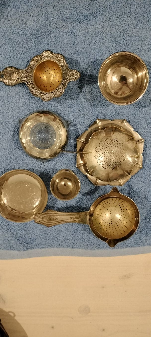 Elettrodomestici da cucina: Messing Teesiebe Antik Lot Set – Usato da Gansingen venduto da Lisa-Jane