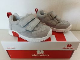 Elefanten Leder-Schuhe Gr 20 Kinder grau Sneakers Neu OVP
