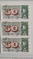 2x 50 Franken 1974 und 1x 1961, top Zustand, Banknote (WA3)