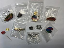 11 Anstecker Rover, Mini-Cooper, Honda, Tyrrell Honda F1