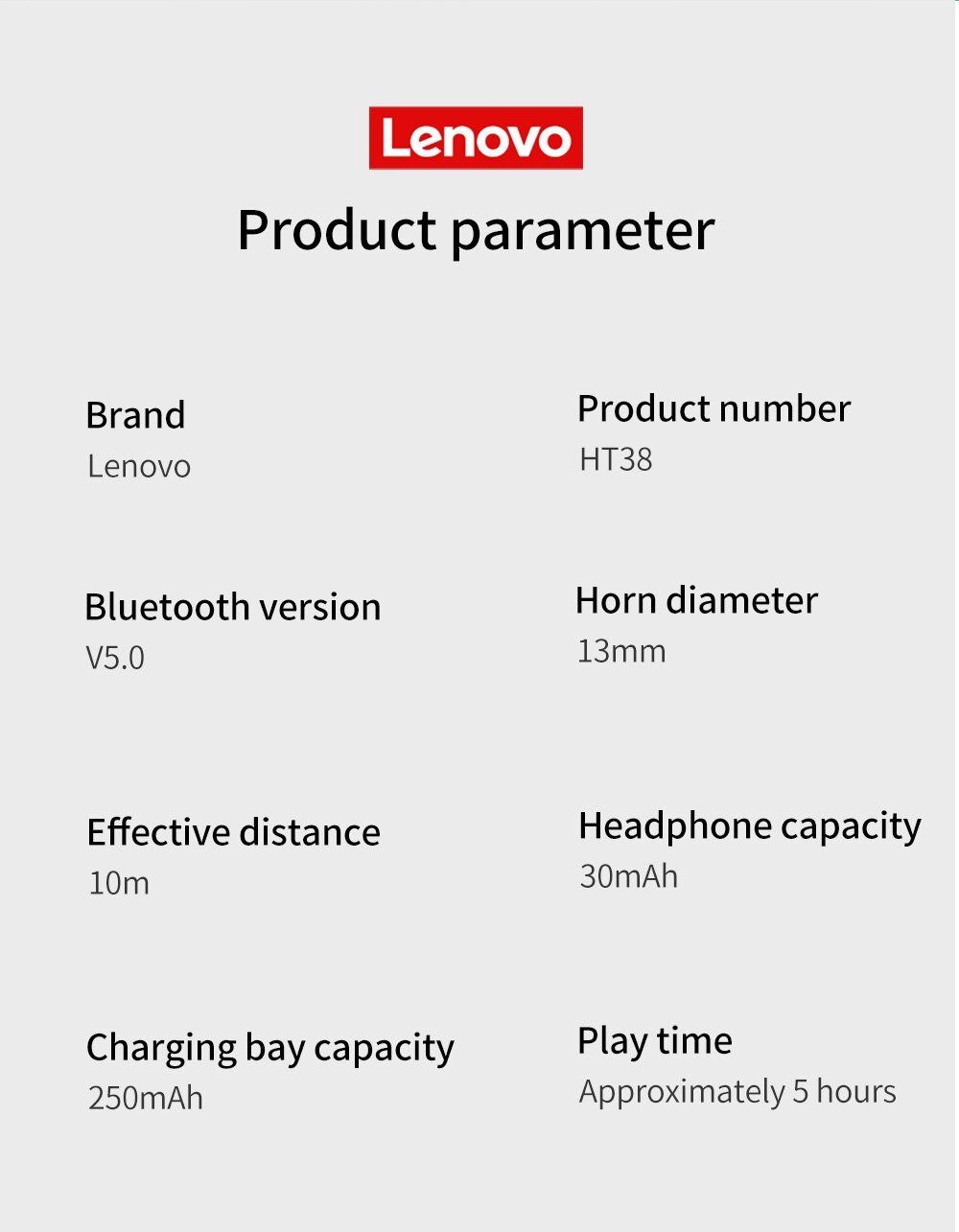 Lenovo Cuffie: Lenovo HT38 Bluetooth Kopfhörer ( CHF 45.- Digitec) – Nuovo e nell'imballaggio originale da Uster venduto da -FPS- 4