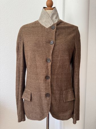 Veste d'été légère SPINA, en lin 100% brune, T42 IT