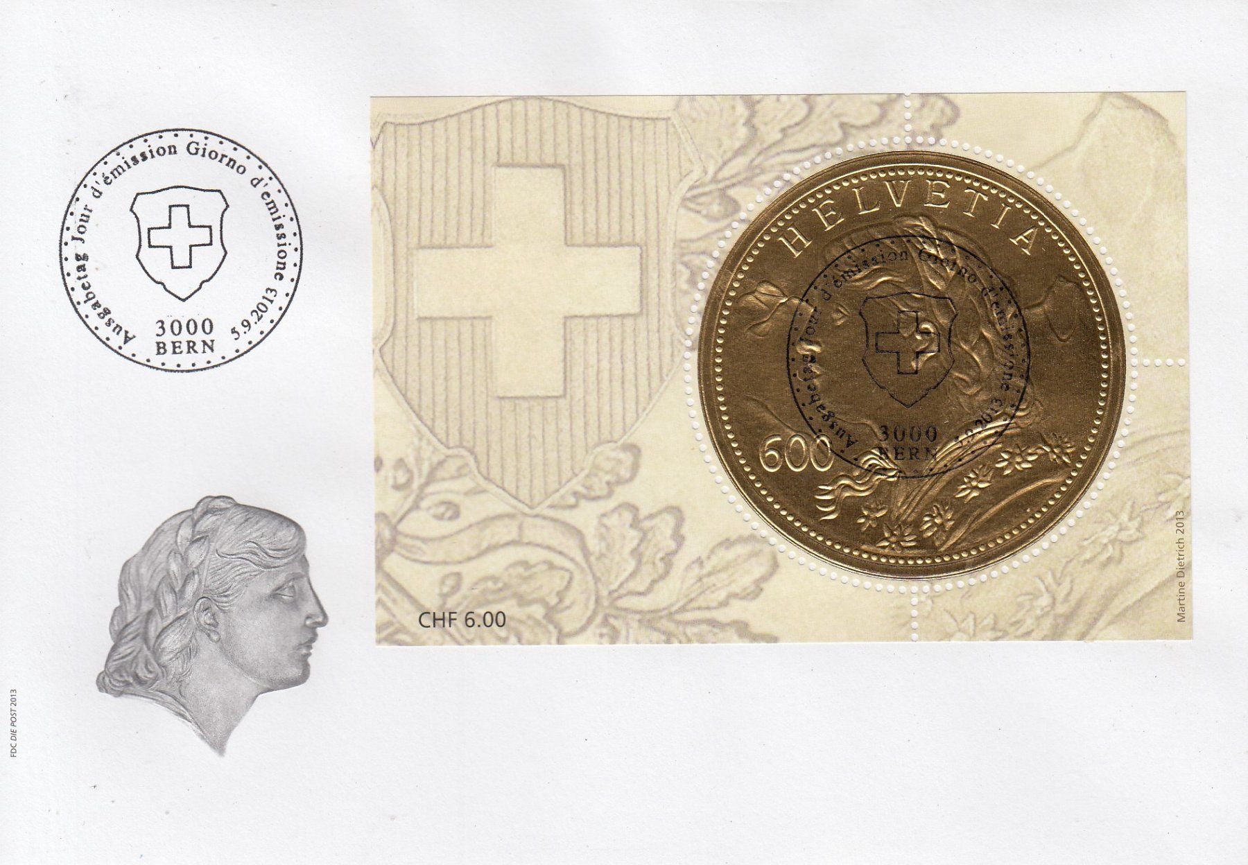 Tous les timbres: 1471 FDC mit Vollstempel auf C6-Couvert, Bern 5.9.2013 – D'occasion à Spreitenbach par Lienbi01