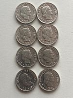 Lot mit 8 Stk. 5 Rp. Nickel (1932/33/34/36/37/38/39/41)