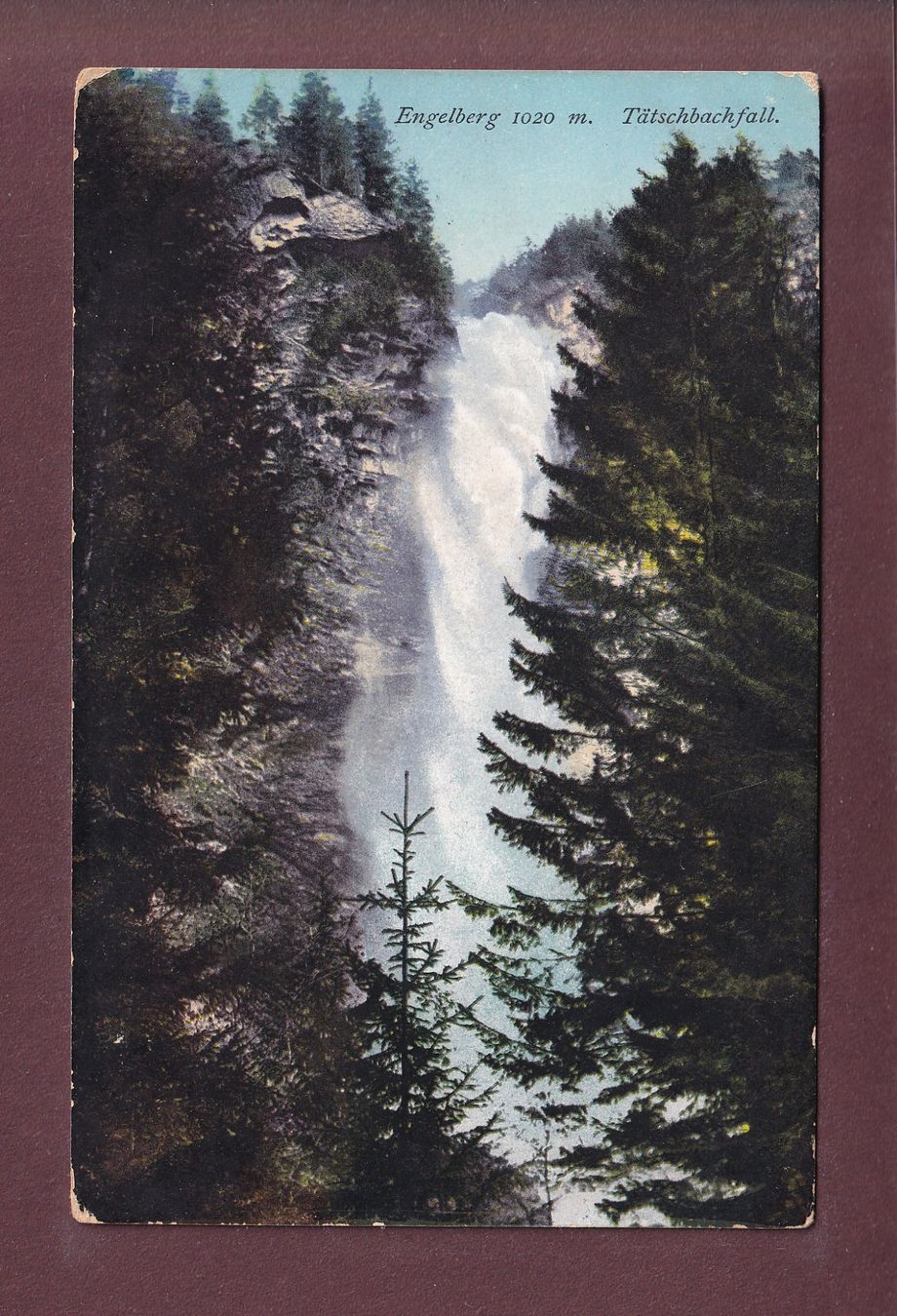 Ansichtskarten: Engelberg - TÄTSCHBACHFALL – Gebraucht aus Pully von nicecards