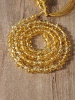 1 Strang Natürliche 5A Citrin runden Perlen 4 mm