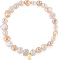 Damen-Armband mit chinesischen Süßwasserperlen 18k gold