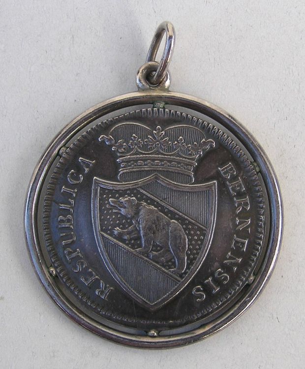 ANHÄNGER DOMINUS PROVIDEBIT RESPUBLICA BERNENSIS 1796 SILBER | Kaufen ...