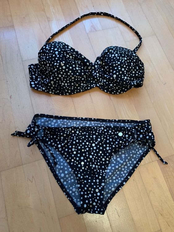 Bikini Lascana schwarz mit Punkten Gr. C85 Kaufen auf Ricardo