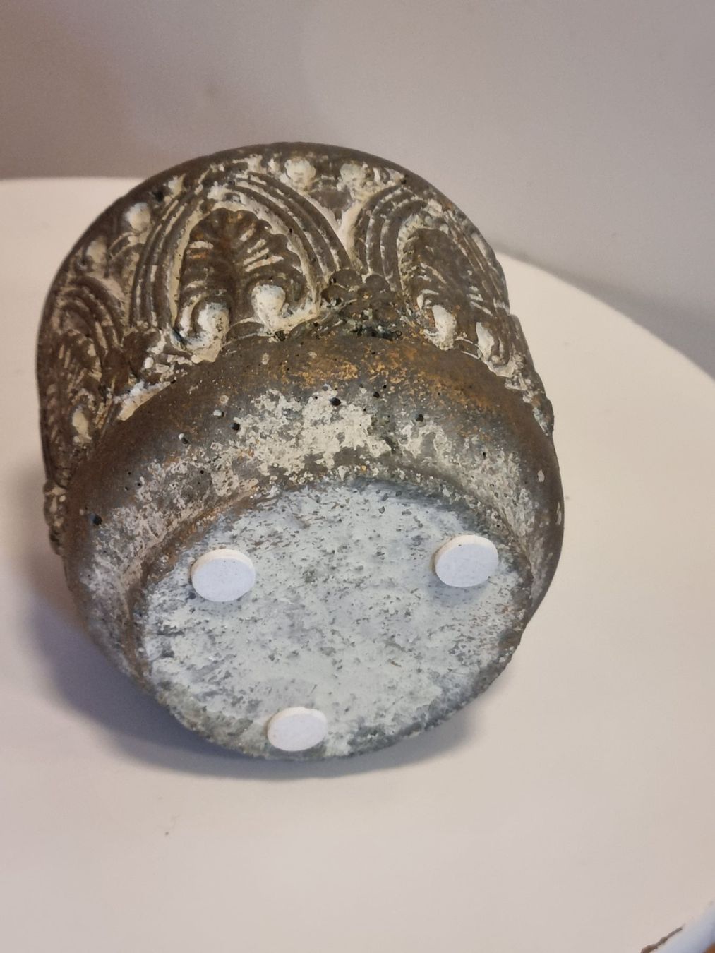 Vasi per fiori: 4 Übertöpfe 8 cm Antik-Stil Shabby Chic – Usato da Scharnachtal venduto da devin03 3