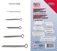Splinte-Sortiment, Ø1,6-4,0mm, 555-tlg.