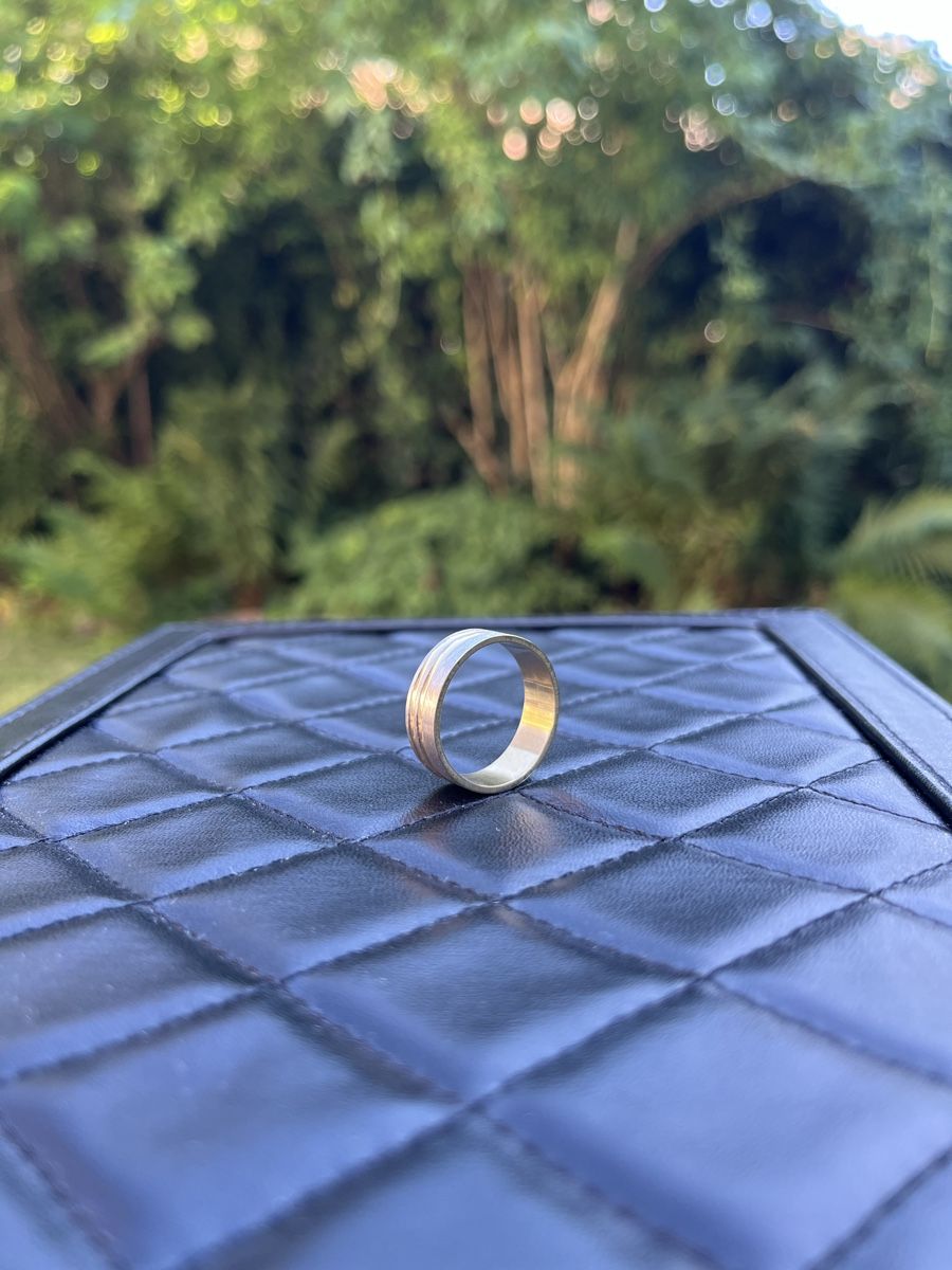 Ringe: Ring aus Edelstahl mit Rillen 20 mm Modeschmuck – Neu (gemäss Beschreibung) aus Tägerwilen von Alexander716
