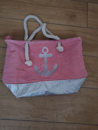 Stoff Badetasche mit Reissverschluss
