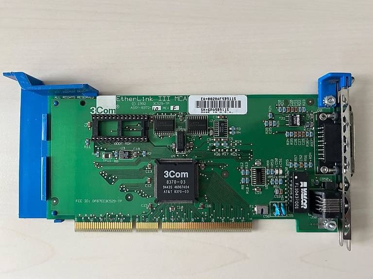 Lecteurs & Adaptateurs: IBM Netzwerkkarte EtherLink MCA Ethernet – Défectueux à Elgg par Messiur.T