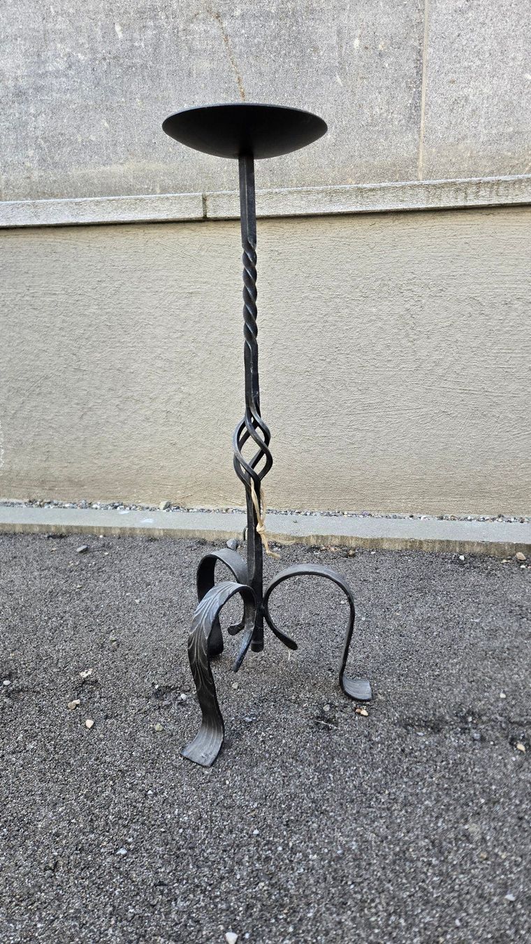 Portacandele: 2 Kerzenständer, Metall, H 72 cm – Usato da Winterthur venduto da meinweinkeller 1