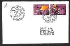 Sonderbrief S. 1475 100 Jahre Metallgewerkschaft Zürich 1993
