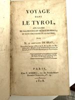 Voyage dans le Tyrol, de Bray, 1808 Schoell, Paris