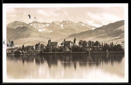 AK Rapperswil /St. Gallen, Schloss und Altstadt am See