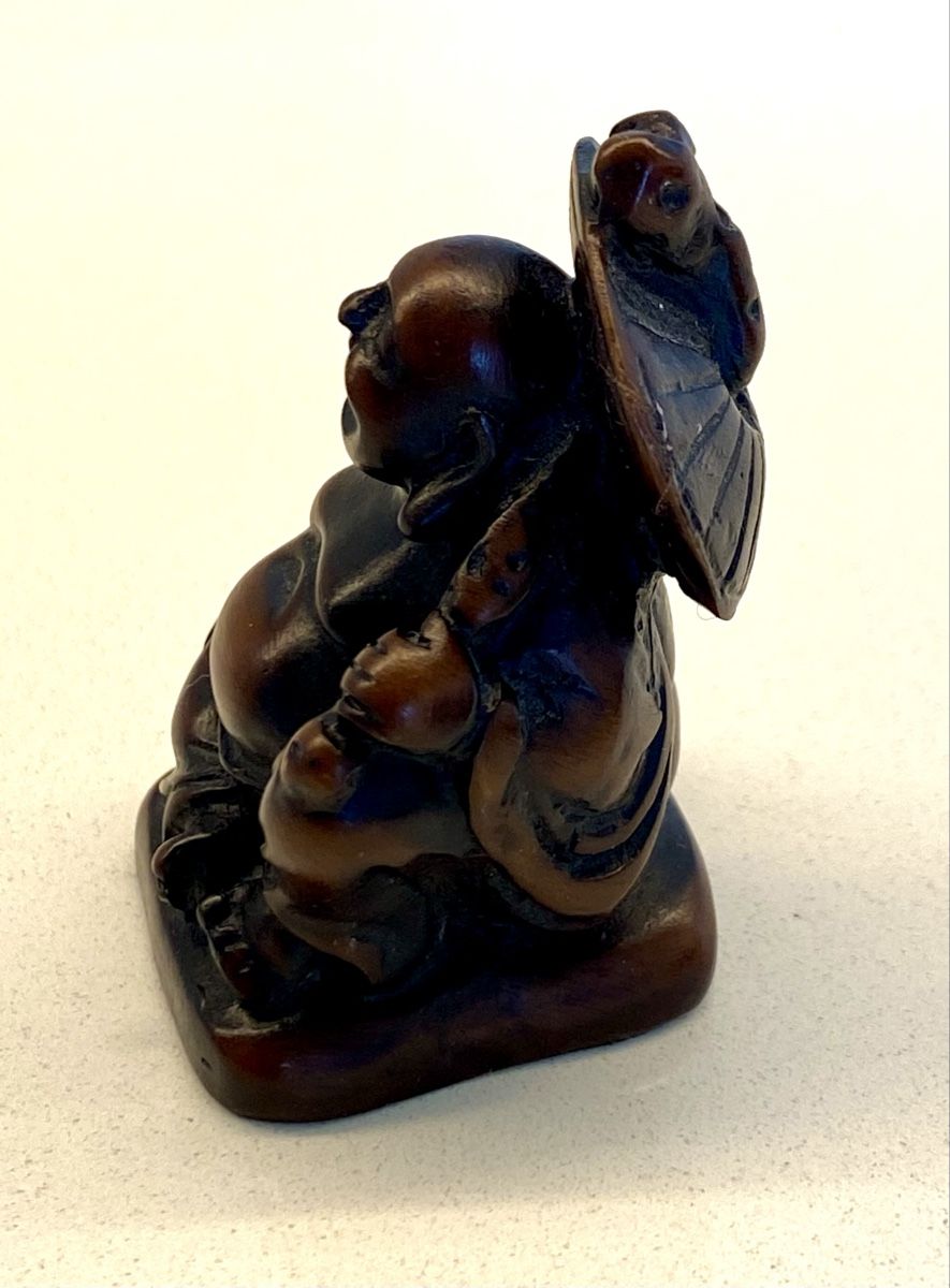 Statuette: Mini Hotei Lachender Buddha Figur – Usato da Basel venduto da phidelitas 3