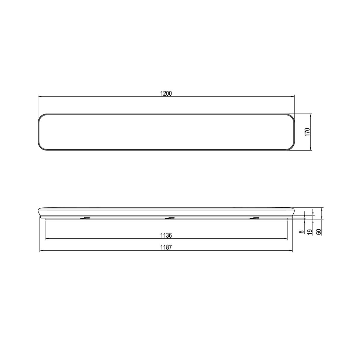 Kronleuchter & Deckenlampen: LED Deckenleuchte, Flach, 120 cm x 17 cm – Neu (gemäss Beschreibung) aus Kreuzlingen von Smart-Light 4