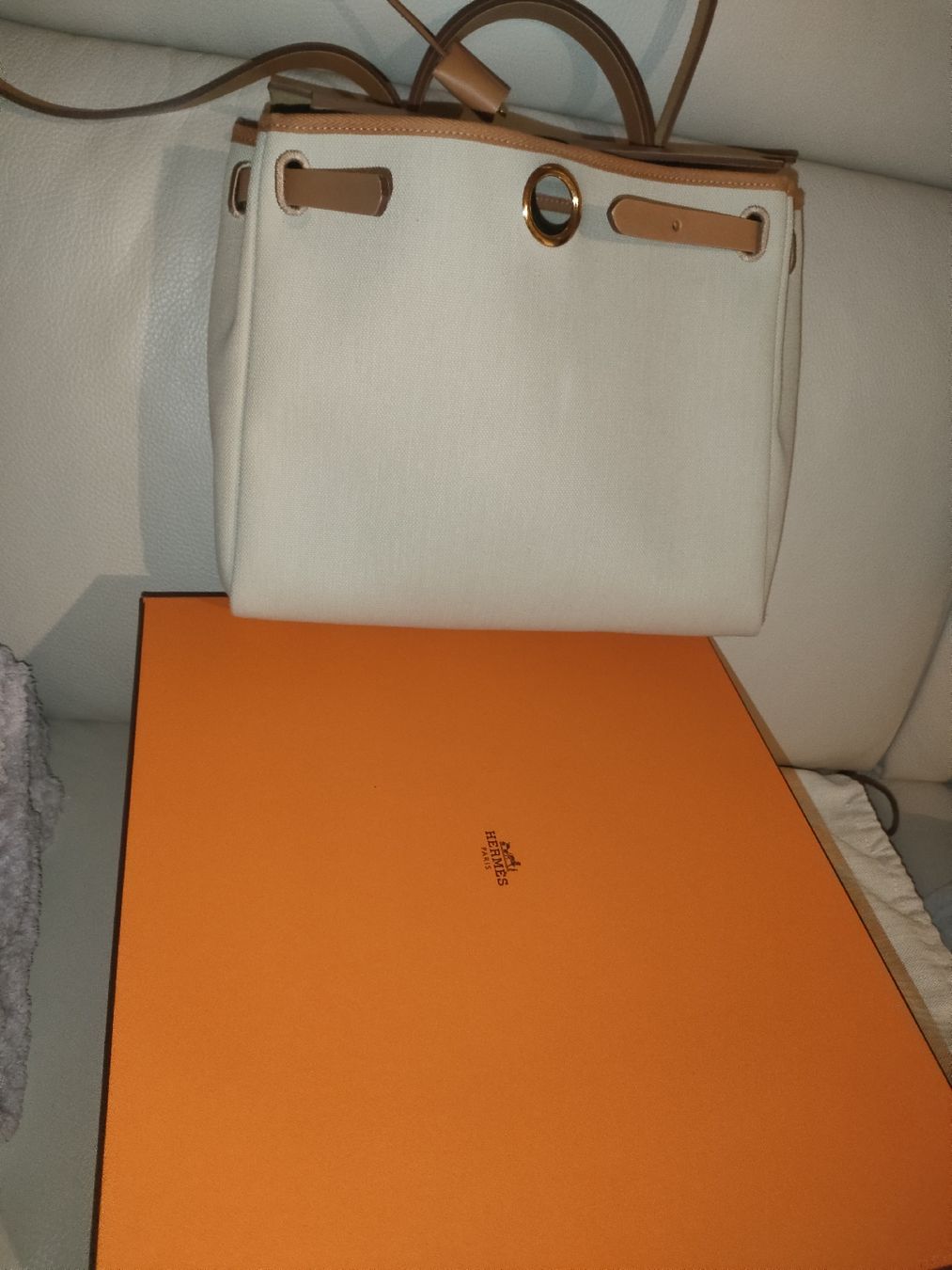 Hermès Taschen: Hermès Herbag Zip 31 Canvas Beige toffee – Neu (gemäss Beschreibung) aus Wil SG von Peachy 6