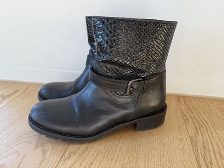 Schwarze Navyboot Stiefelette / Gr 37 / sehr guter Zustand!