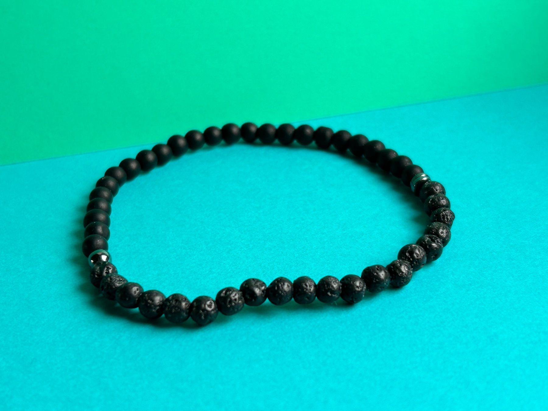 Bracciali & Braccialetti: Herrenarmband lava-schwarz – Nuovo e nell'imballaggio originale da Dittingen venduto da Bellevista