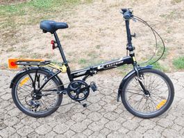 Klappvelo TOTEM 20" TWIST schwarz mit Zubehör