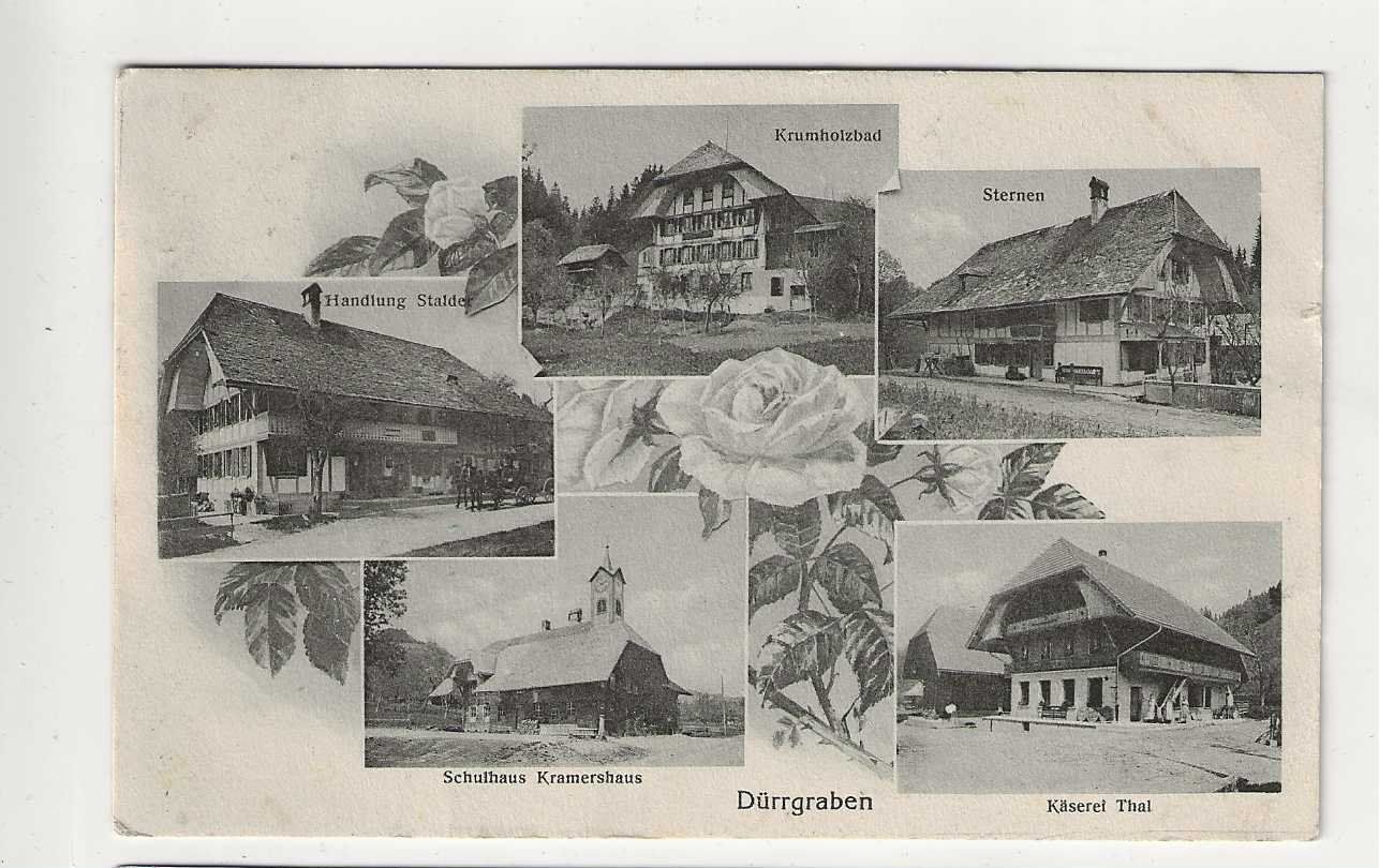 Ansichtskarten: Dürrgraben-Grüenematt, 1924 – Gebraucht aus Spiez von Niesen20
