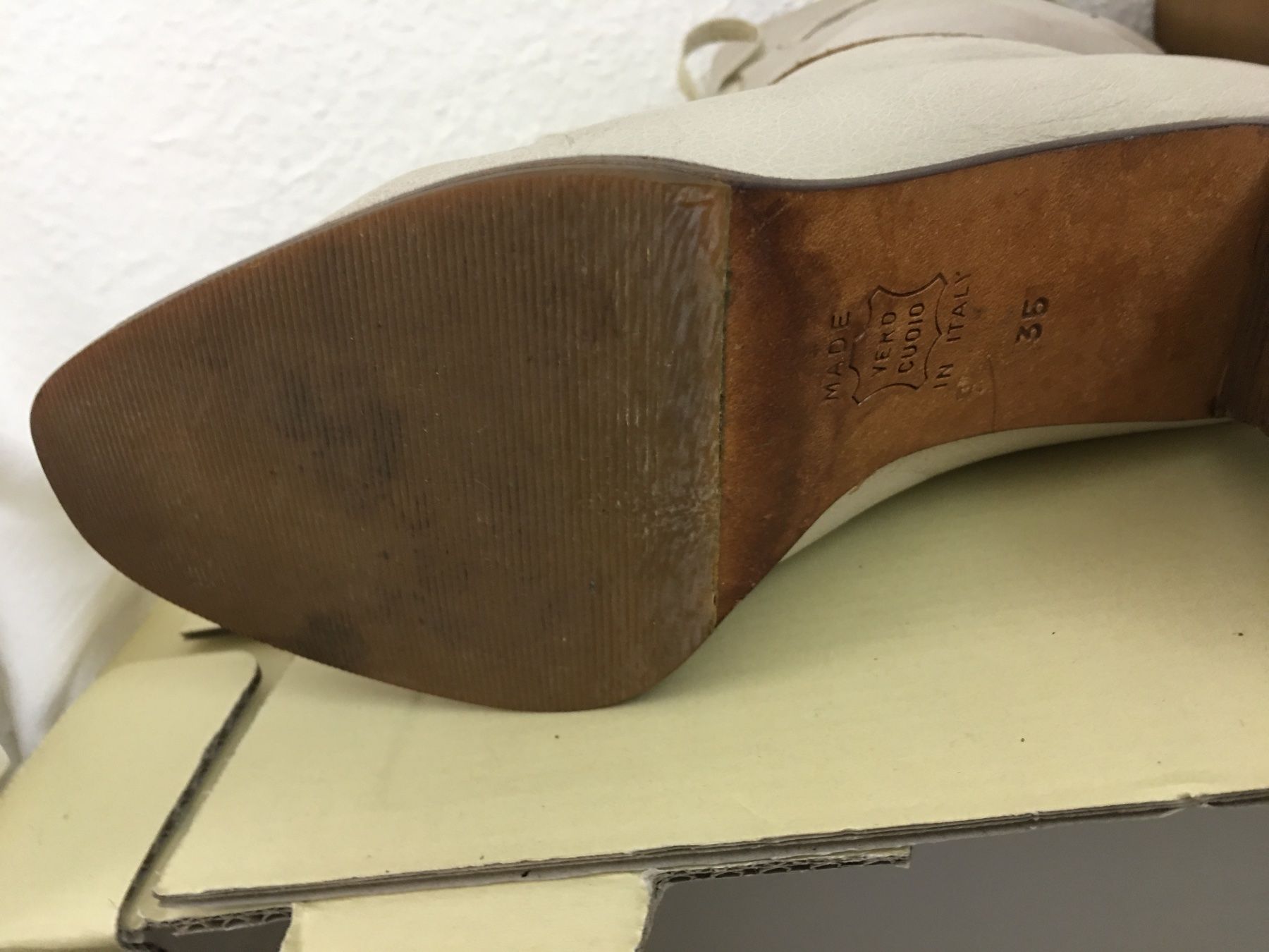 Damenschuhe: hell-beige  Stiefel   Gr. 36 (echtes Leder) – Gebraucht aus Bern von rewe45 3