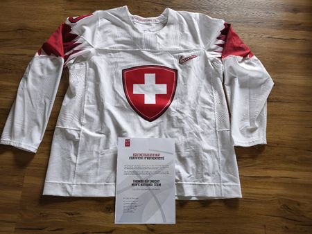 Original Matchtrikot Schweiz Olympia 2018, Thomas Rüfenacht