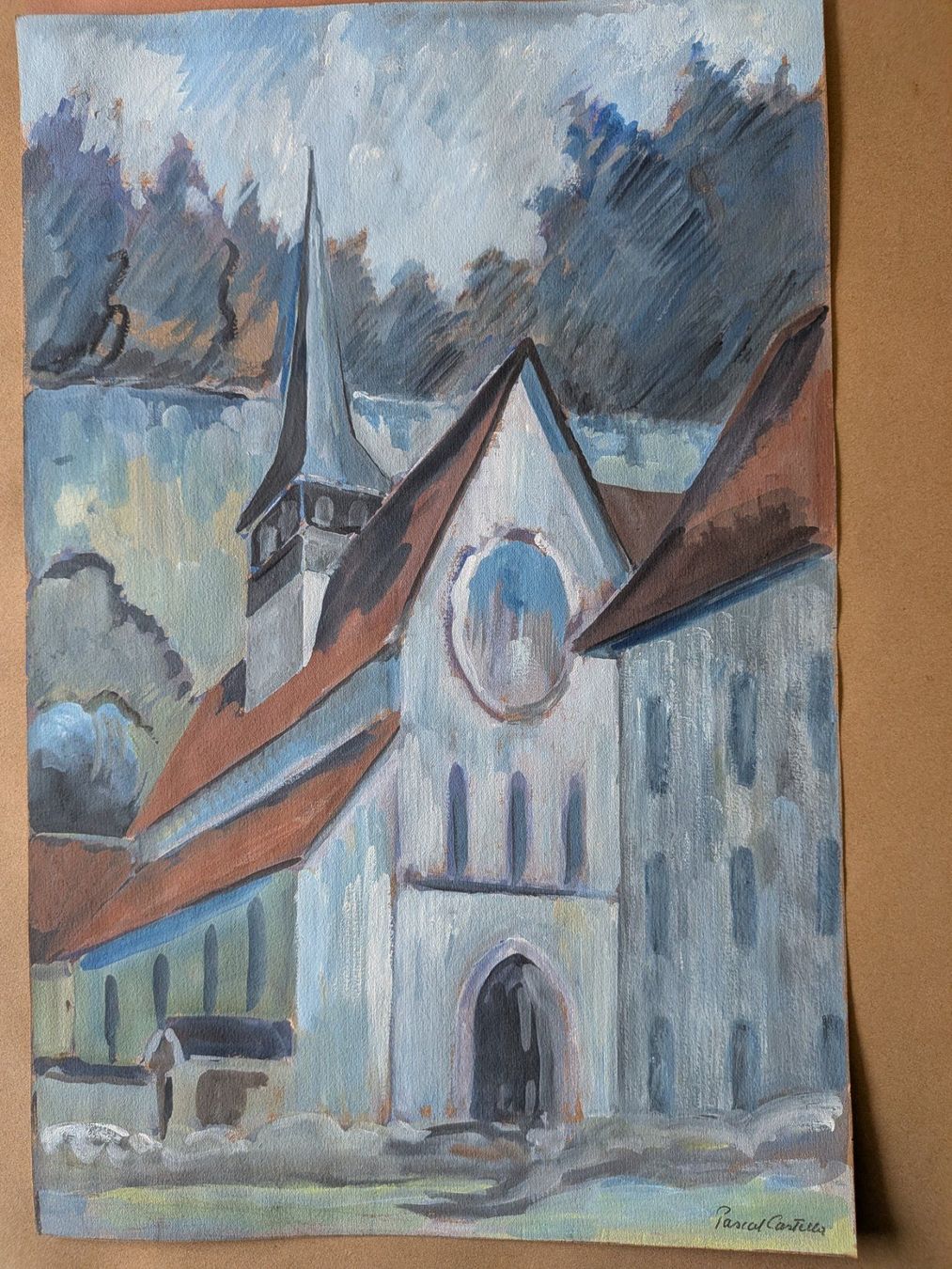 Dipinti: Gemälde Gouache Kreide Pascal Castella – Usato da Emmen venduto da magelan
