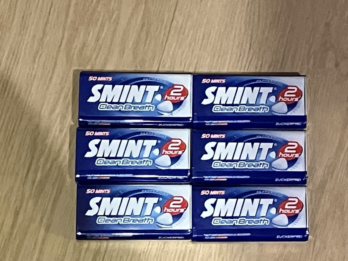 Cibi & Specialità: Smint Bonbons 6 grosse Packungen OVP – Nuovo e nell'imballaggio originale da Arnegg venduto da Redandblue2011