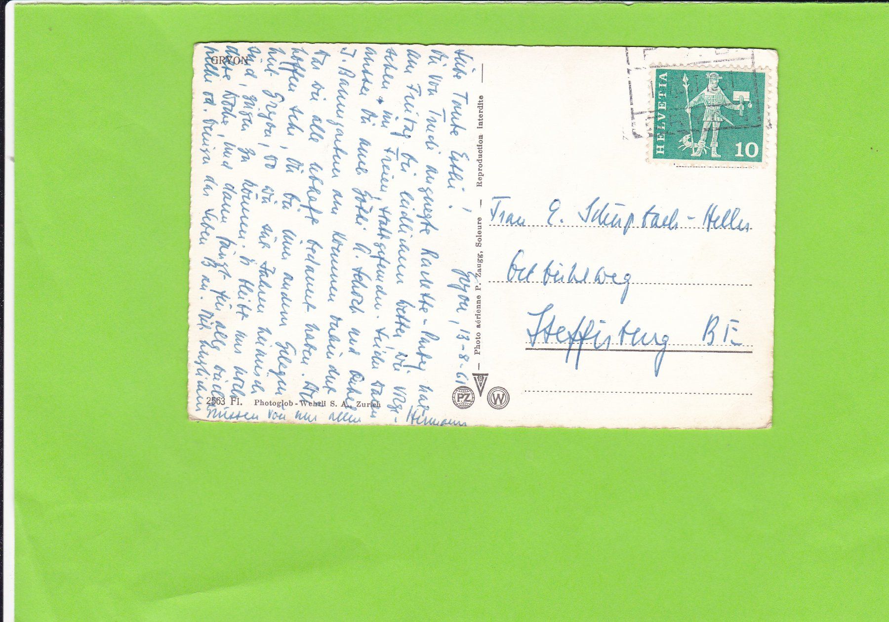 Cartes postales: Flugaufnahme Gryon – D'occasion à St. Peterzell par neckertal 1