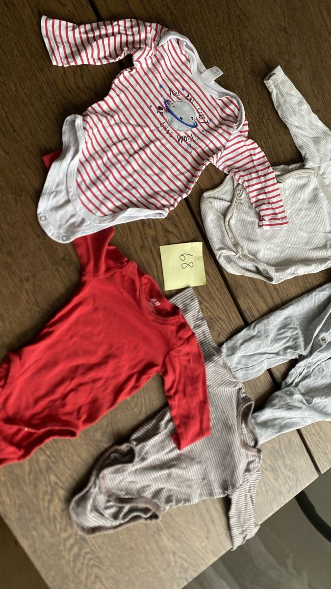 Lotti & Set di vestiti: Bodies Baby Gr. 68, Langarm, Top Zustand! Bunt – Usato da Hochwald venduto da _biene_ 6
