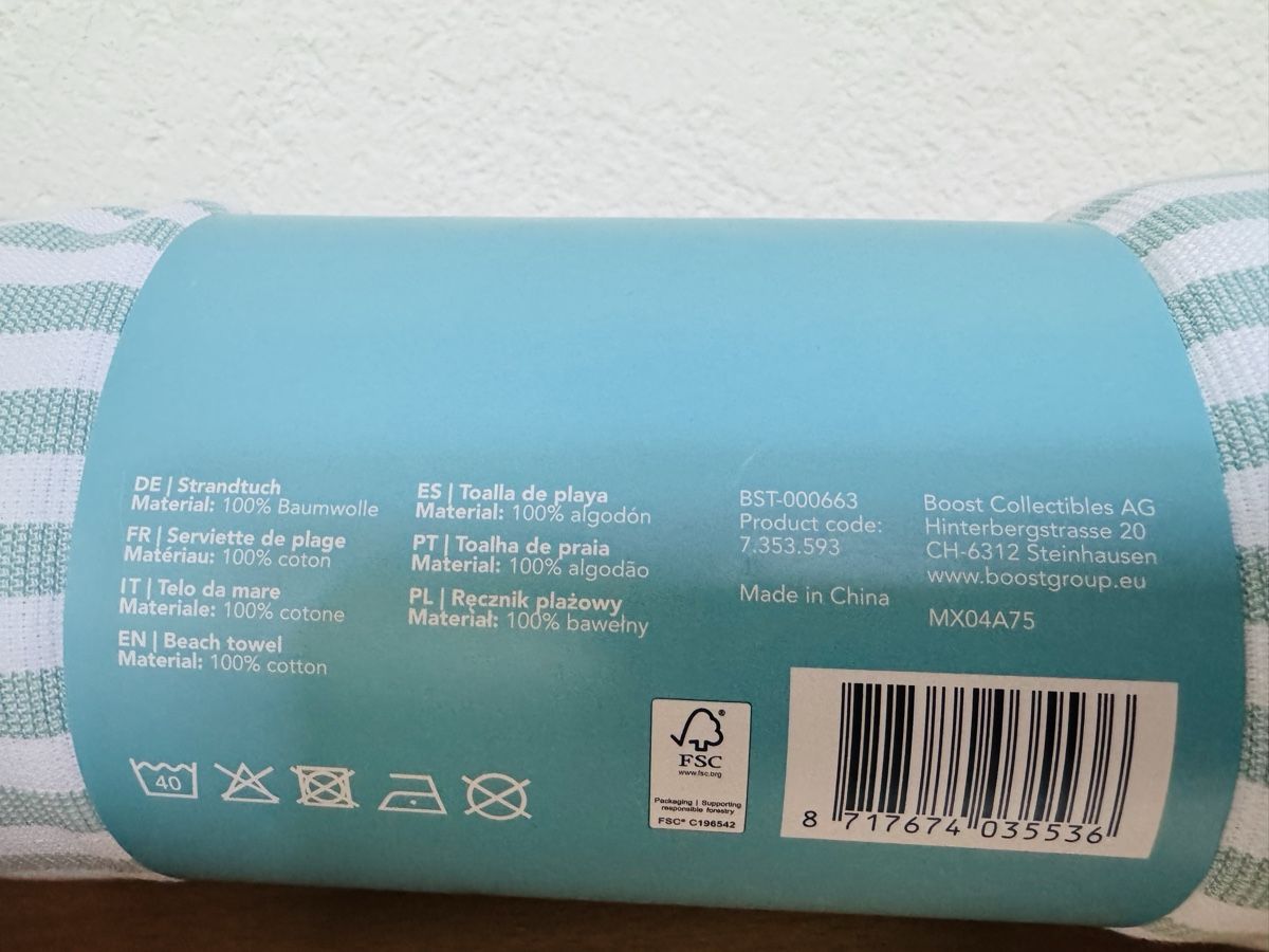 Badetücher: Stranduch 80x160cm 100% Baumwolle neu – Neu und originalverpackt aus Pfäffikon SZ von Norina2005 1