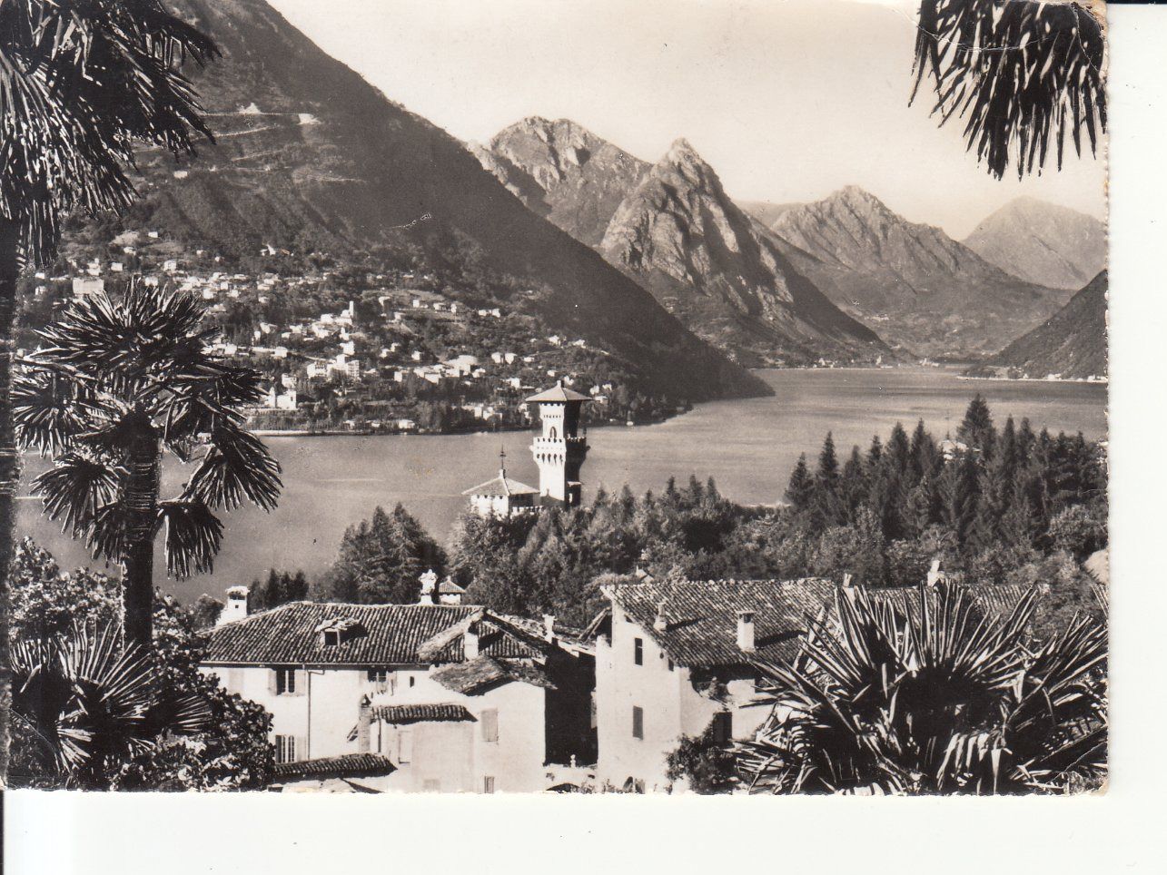 Cartoline postali: Lugano Lago 1955 – Usato da Bürglen TG venduto da StampGraf