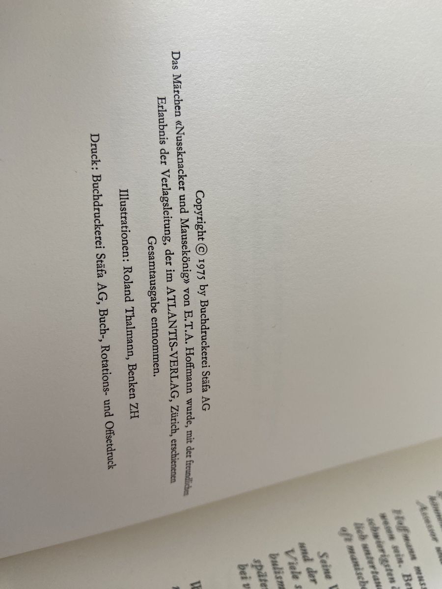 Libri: E.T.A. Hoffmann - Nussknacker und Mausekönig – Usato da Luzern venduto da waterfront1 2