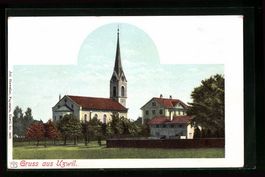 AK Uzwil, Ortspartie an der Kirche